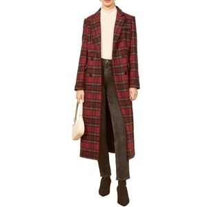 Reformation Middlebury Plaid Coat